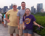Greg Engstrom with Owen and Taylor.