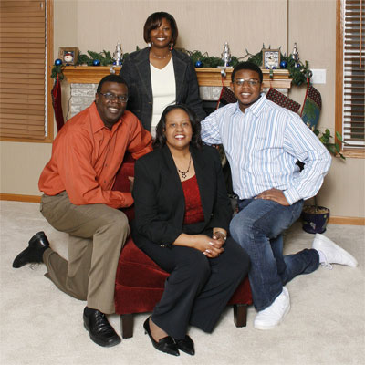 Robert and Felecia Freeman and family.